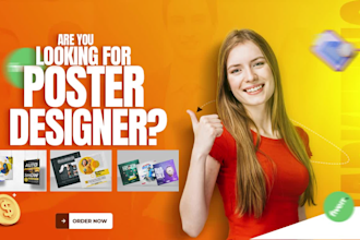 design poster, flyer, and brochure design for any event promotion and so on