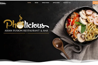create a professional bakery restaurants and food website on  wix