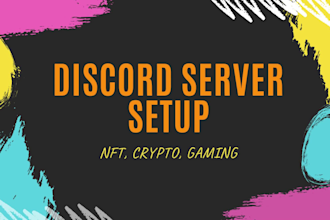 make unique discord server for nft, crypto and gaming