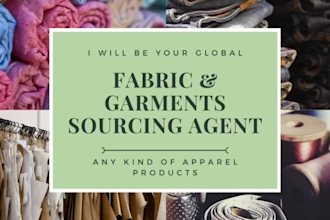 be your go to sourcing agent for textile and garment manufacturing