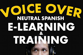 record voice over for elearning and training in spanish