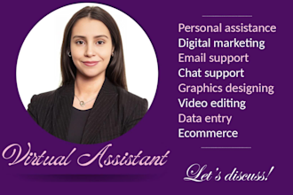 be your full time virtual assistant email chat support social media support