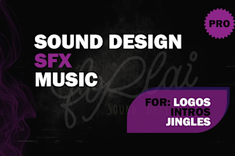 do sound design for your logo intro or jingle