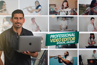 create edit your virtual music video, choir, band