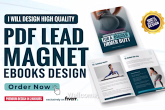 design professional PDF lead magnet, brochure or ebooks
