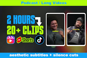 repurpose your podcast and long videos into engaging shorts, reels and tiktoks