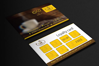 design loyalty card, gift card, voucher, coupon, VIP card, thank you card