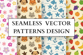 create custom seamless vector repeat patterns