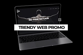 create an amazing website app promo video for your promotion