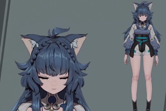 draw and rig live2d vtuber model, live2d rig, 2d vtuber model, anime
