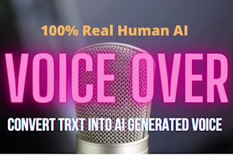 create real human like ai voice over text to speech