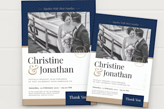design wedding, birthday or party invitation card