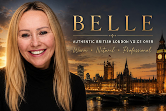 record a natural british london voice over