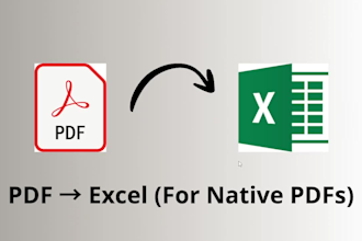 convert PDF to excel and keep the table formatting clean
