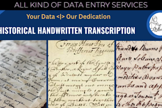 transcribe handwritten documents, cursive letters, and historical records