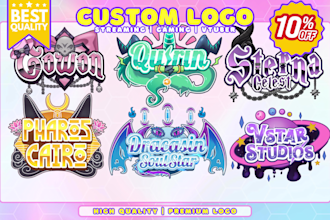 design anime style twitch logo for vtubers and streamers