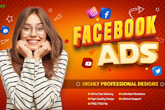 create 5 high converting premium facebook ads, social media posts, instagram ads