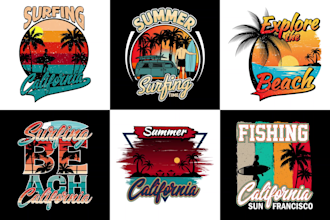 do create a trendy unique vintage retro t shirt design
