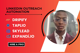 setup personalized linkedin connection cold dm on dripify expandi io skylead