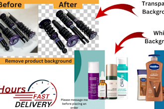 remove background and objects from product images