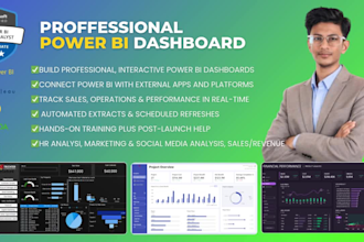 be your power bi expert for professional power bi dashboard