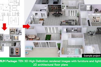 create 3d floor plans within 24 hours
