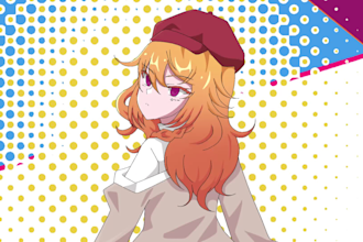 draw 2d animation in anime style