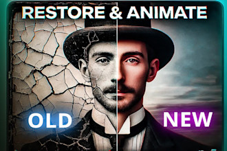 bring your old photos to life ,animate, restore, colorize