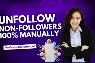 manually unfollow instagram followings and remove inactive fake followers