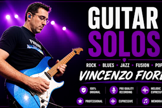 record professional guitar solos for your song
