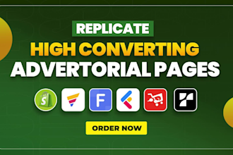 replicate high converting advertorial, listicle pages