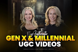 create authentic gen x and millennial ugc videos for tiktok and instagram