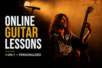 give you personalized rock and blues guitar lessons online