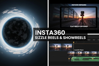 edit your insta360 showreel, sizzle reel, and demo reel