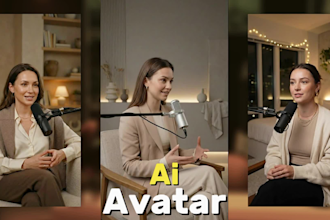 create ai podcast videos with talking real characters
