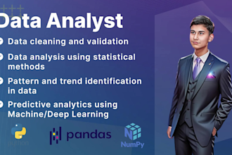 perform advanced statistical data analysis using python and jupyter notebook