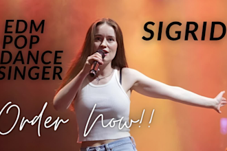 be your female topline writer, house pop, edm, electronic and dance song singer