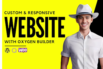 custom wordpress website design with oxygen builder, elementor in 1 day delivery