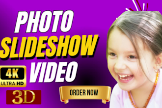 create dynamic photo slideshow video up to 500 photos