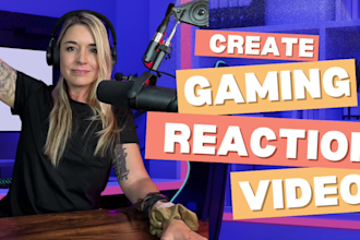 create a ugc gaming reaction video for tiktok, instagram, or youtube