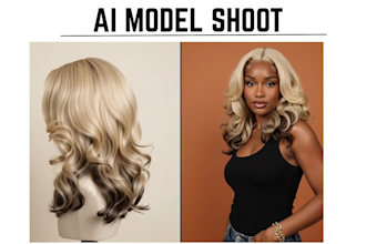 create ai lifestyle product photos with model for beauty and hair brands