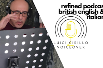 record distinctive podcast rp english or italian accent