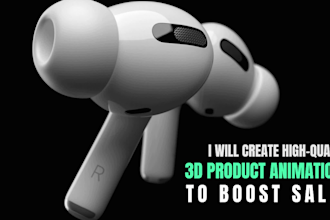 create premium 3d product animation for your product