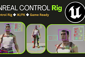 create a professional character rig in unreal engine