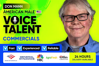 record american male voice over commercial fast
