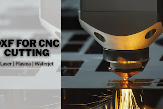 convert drawings to dxf for cnc laser, plasma and waterjet cutting