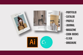 design business proposal, magazine, catalog, flyer, brochure, cookbook templates