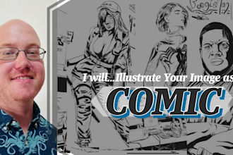 illustrate your image as a comic