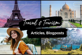 write SEO content or article on travel and tourism