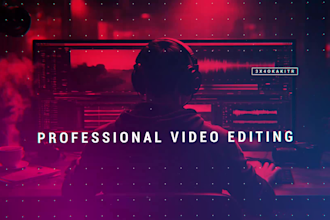 edit videos professionally for youtube social media short form content and ads